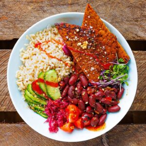 5 MINUTE HIGH PROTEIN POKE BOWL | LOW FAT WHOLE FOODS