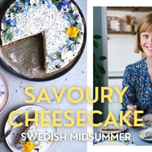 Swedish Savoury Cheesecake for Midsummer | Vegan and Gluten Free