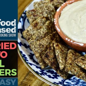 The CRUNCH you CRAVE » easy + healthy sun dried tomato basil crackers!