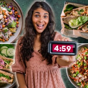 5-Minute Vegan Lunch Ideas (I timed them!)