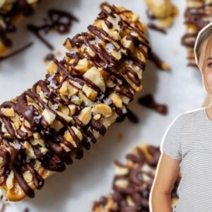 FROZEN BANANA SNACK BARS | Cooking with Katie