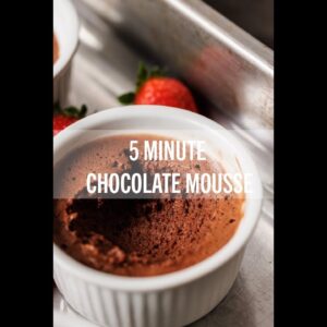5 MINUTE CHOCOLATE MOUSSE #shorts