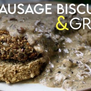 Vegan Sausage Biscuits & Gravy | The BEST breakfast comfort food!