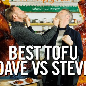 AIR FRYER TOFU CHALLENGE | DAVE VS STEVE