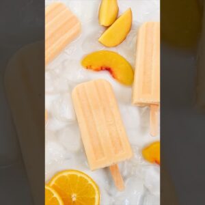 Just Peachy Smoothie Pops | Frozen Summer Treats #Shorts