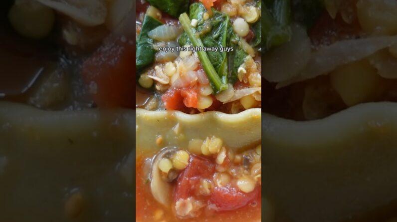 Make this budget friendly soup with broken up lasagna #shorts